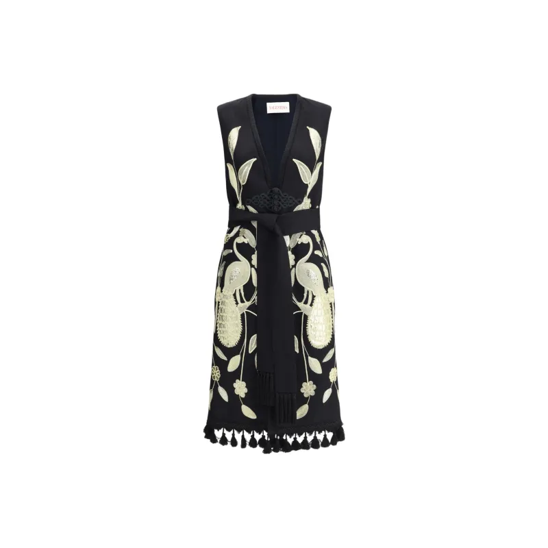 Valentino Sleeveless Dress Women's Black-0