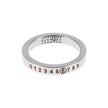 Maison Margiela Brass Rings Unisex Silver