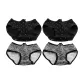 Black Dot *2+Zebra Print *2 (4 Pack)