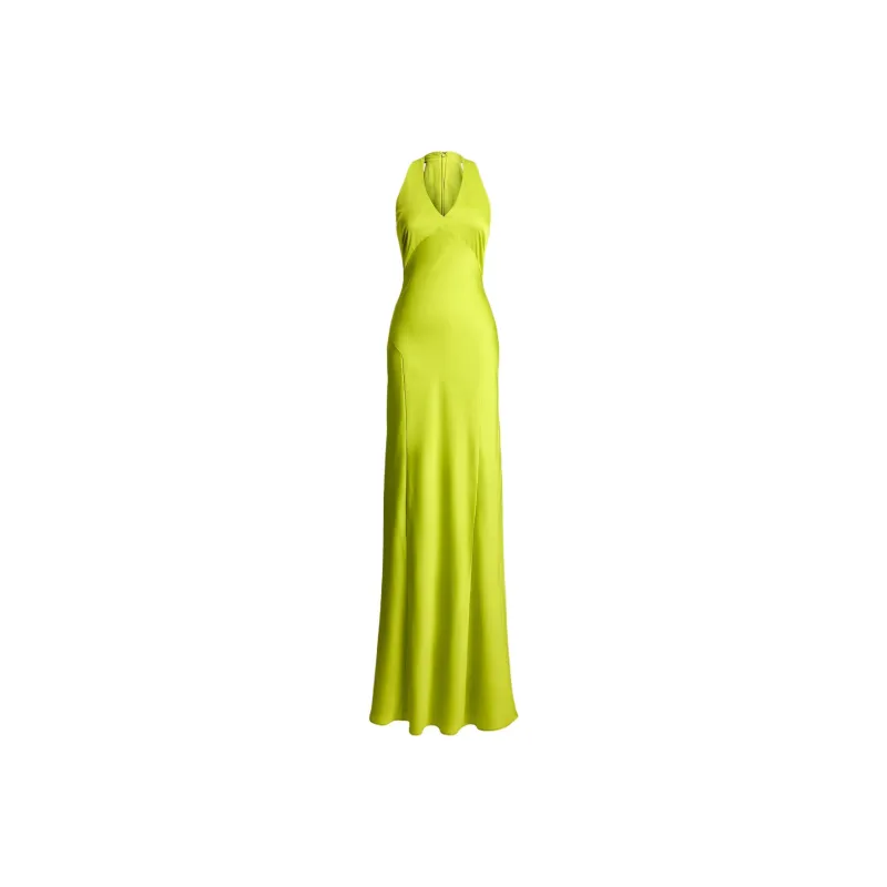 LAUREN RALPH LAUREN Sleeveless Dress Women's Yellow Green-0