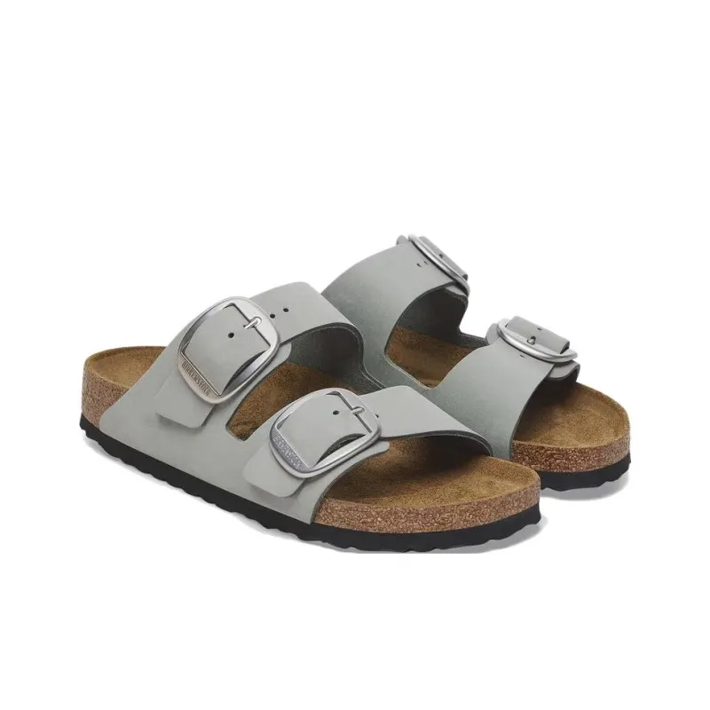 Birkenstock Arizona Big Buckle Abrasion Resistant Slide Slippers Women's Gray Regular Loose Fit-2