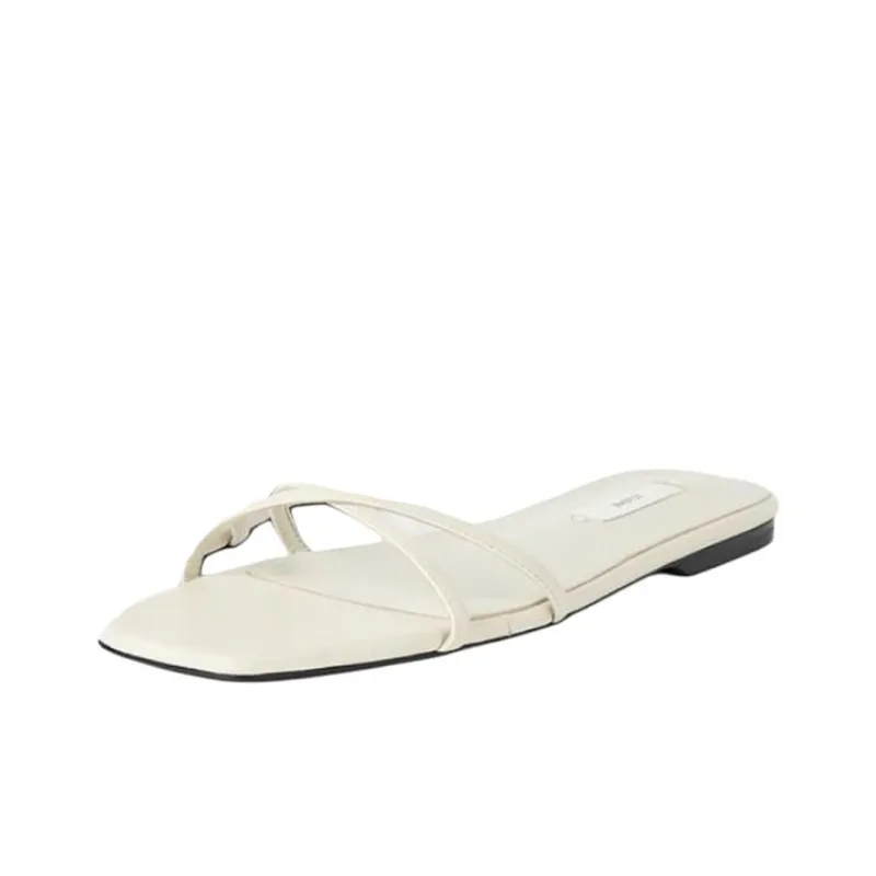 TOTEME Slip Resistant Slide Slippers Women's Ecru-0