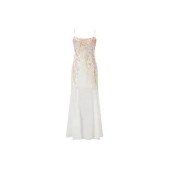 ACAINES Slip Dresses Women's Apricot