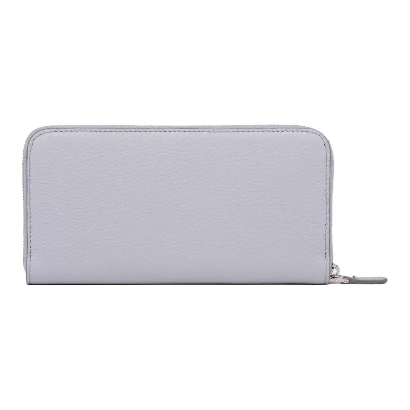 PRADA Leather Wallet Women's Cornflower Blue-2