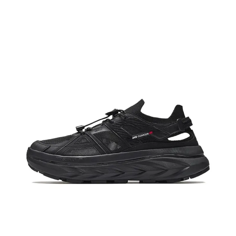 Anta Champion Trailblazer Breathable And Wear resistant River Trekking Shoes Men's Black-0