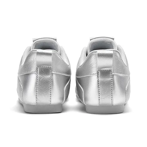 DAPHNE Low Top Skateboard Shoes Women's Silver-6