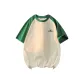 Apricot/Forest Green