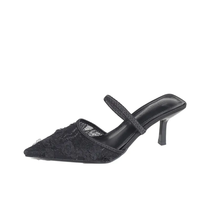 TATAYA Rubber Sole Abrasion Resistant Closed Toe Slippers Women's-6