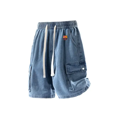 FCB ARCELONA Denim Shorts Men's