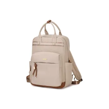 CORE BIRD Oxford Backpack Women's Apricot/Elegant Black/Ice Gray/Apricot Gray/Mint Green