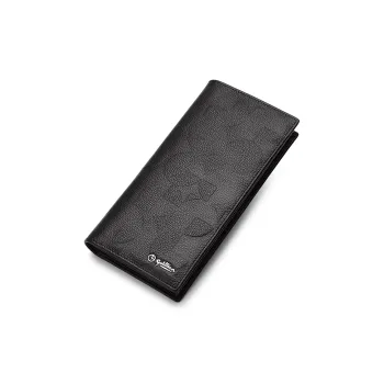 GOLDLION Cow Leather Wallet Men's Black