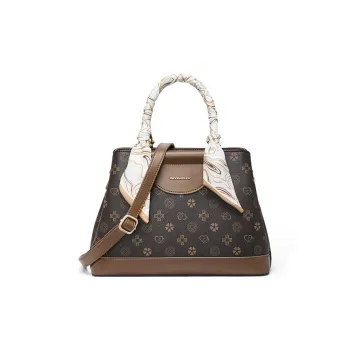 RED DRAGONFLY PVC One Shoulder Handbag Unisex Coffee