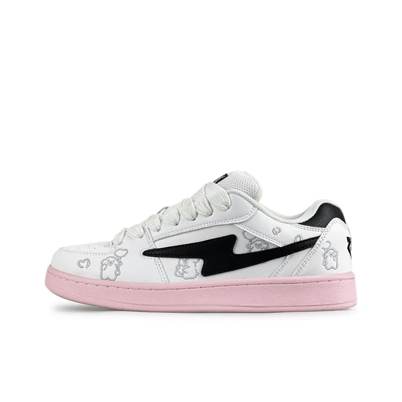 LuzaoT SUPER DRAG Low Top Skateboard Shoes Women's Naughty Dog-0