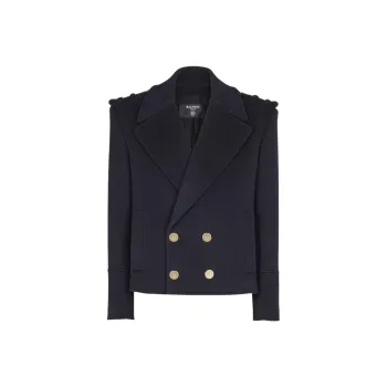 BALMAIN SS25 Jackets & Coats Men's Marine Blue