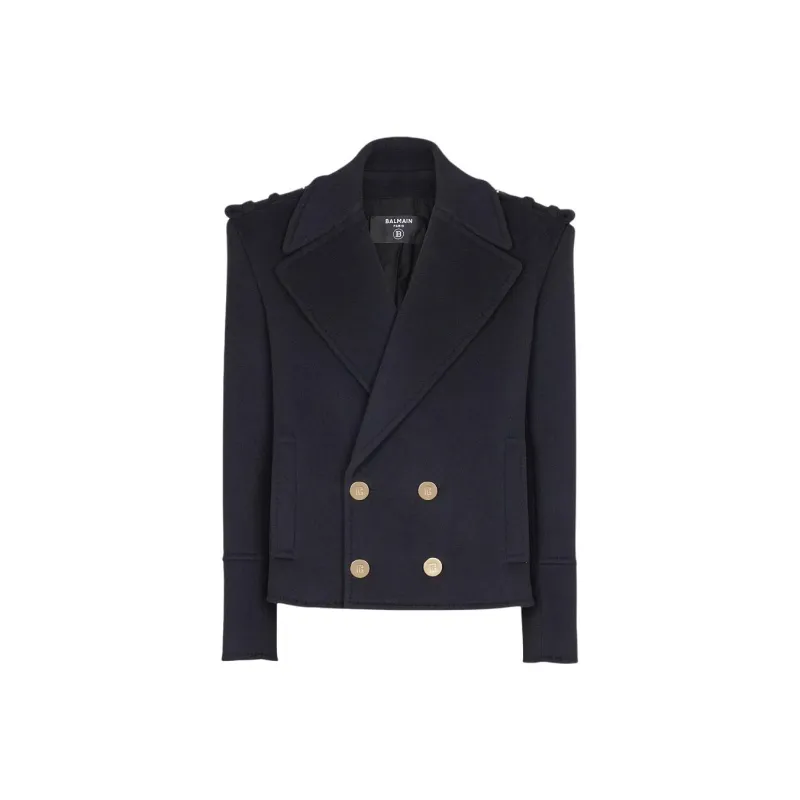 BALMAIN SS25 Jackets & Coats Men's Marine Blue-0
