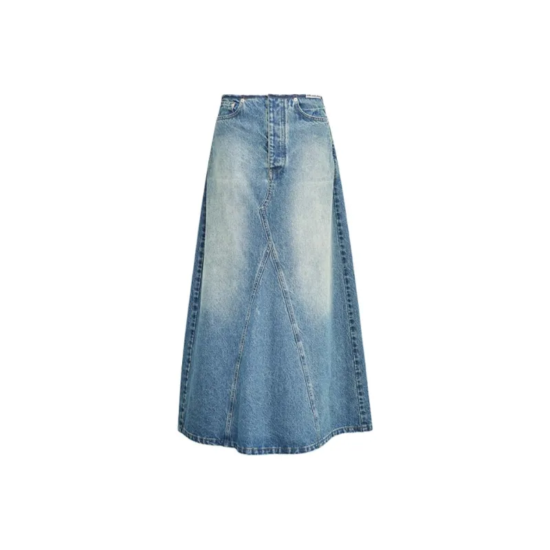 ANN ANDELMAN Denim Long Skirt Women's-0