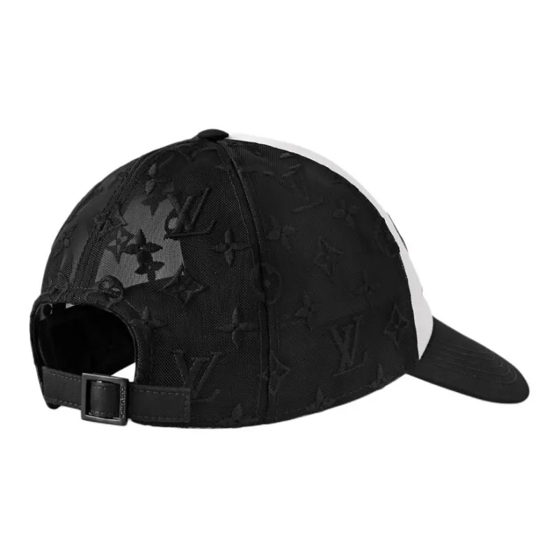 LOUIS VUITTON Cotton Baseball Caps Men's Black-2
