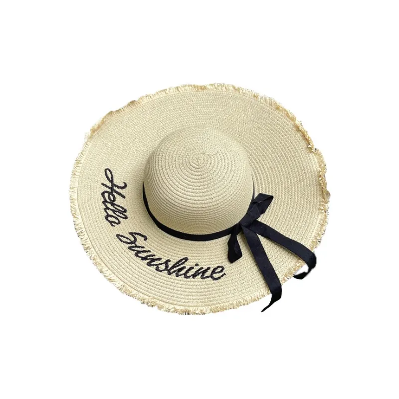 BOOLFEN Straw Woven Bucket Hats Women's-1