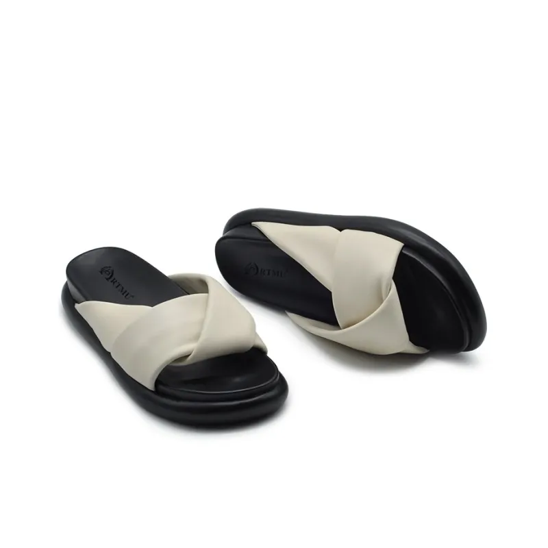 ARTMU Rubber Sole Slip Resistant Slide Slippers Women's-4