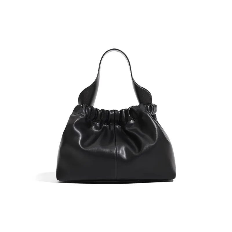 CLEVER& KETCH PU Cloud Bag, One Shoulder Handbag Women's Ecru/Black/Pink-6
