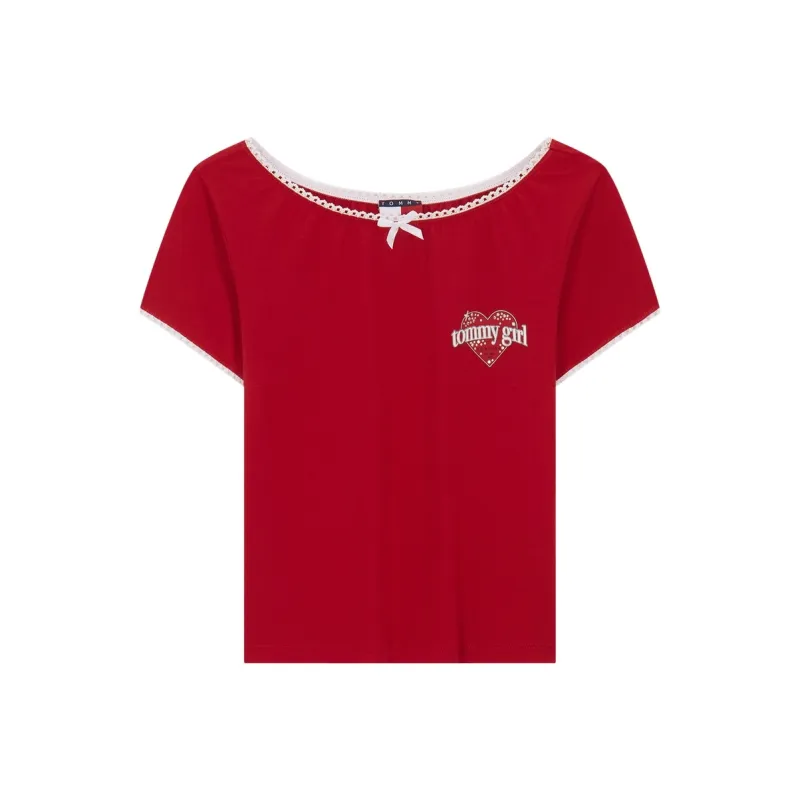 Tommy Hilfiger T Shirt Women's Red-0