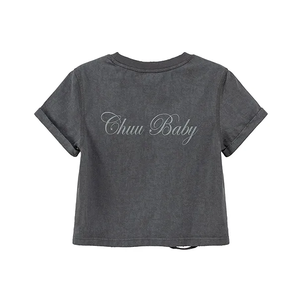 CHUU T Shirts Women's Carbon Gray-1
