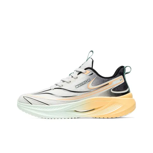 Warrior Anti Slip Wear Resistant Low Top Casual City Commute Running Shoes Men's Gray Black Orange