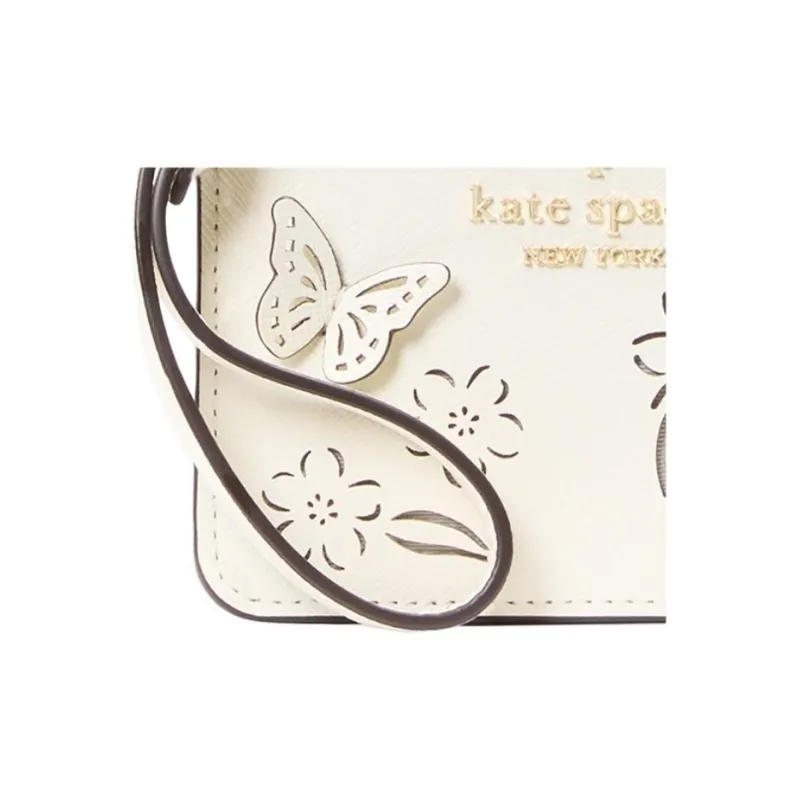 Kate Spade Cow Leather Card Holder Women's White-3