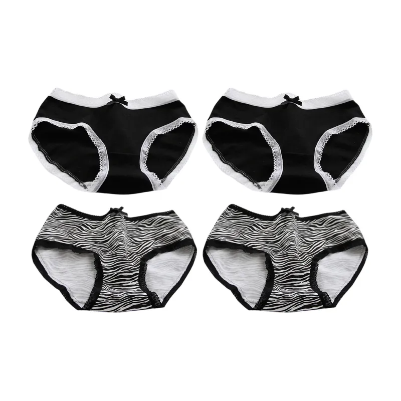 Flowers In Water Underpants Women's 4 Pack-38