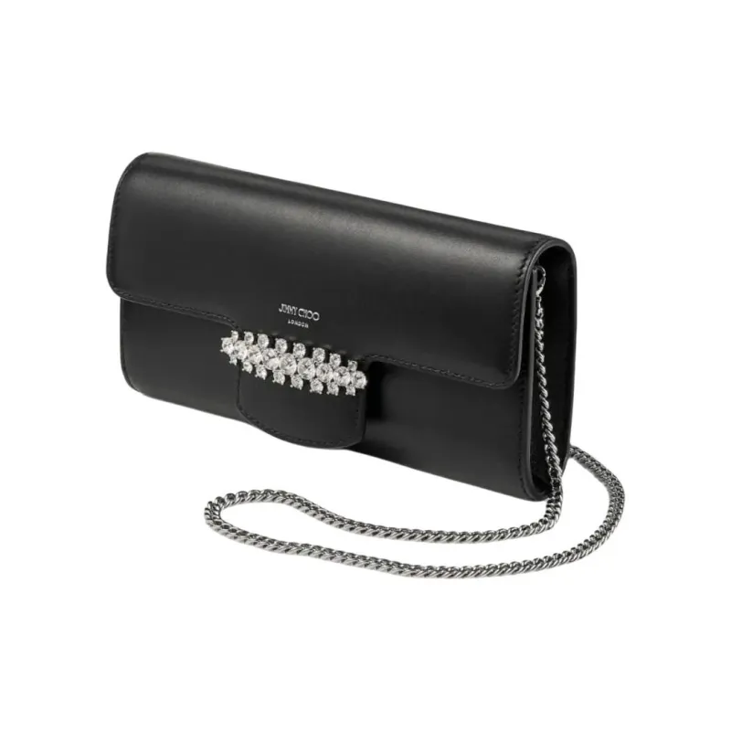 Jimmy Choo Bing Crystal embellished Wallet on chain-2