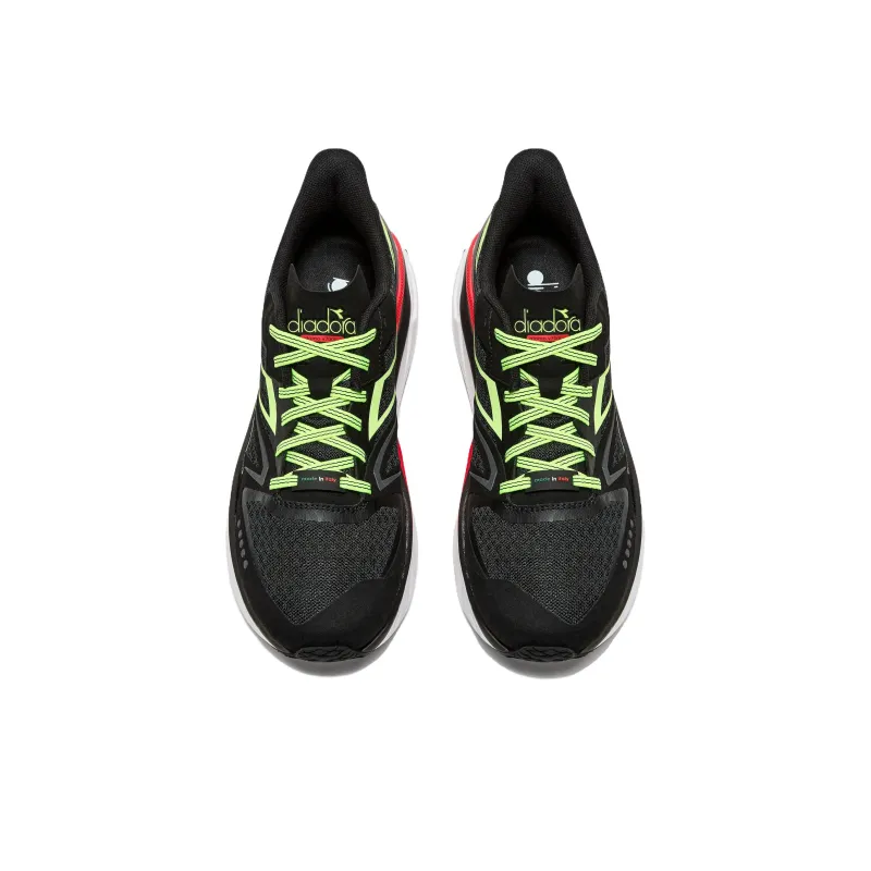 Diadora Anti Slip Wear Resistant Low Top Casual Running Shoes Unisex Black-2