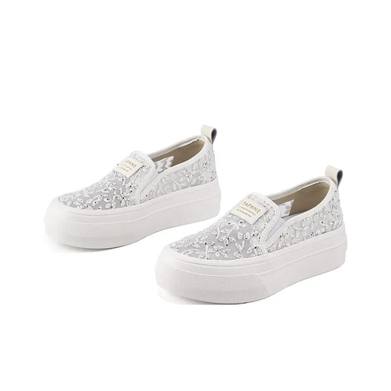 DAPHNE Anti Slip Wear Resistant Low Top Skateboard Shoes Women's-7