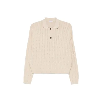 Brunello Cucinelli Cable knit Polo Shirt