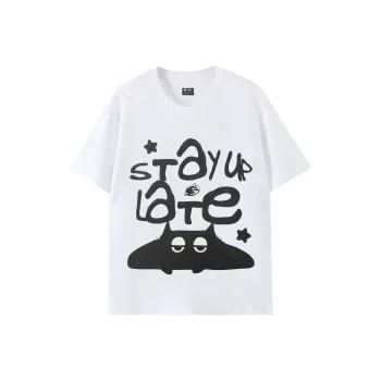 STAY UP LATE T Shirt Unisex White