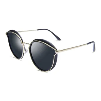 VEGOOS TR/Memory Plastic Metal Cat Eye Sunglasses Women's