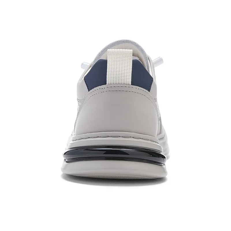 NAVIGARE Height Increasing Low Top Skateboard Shoes Men's Gray-3