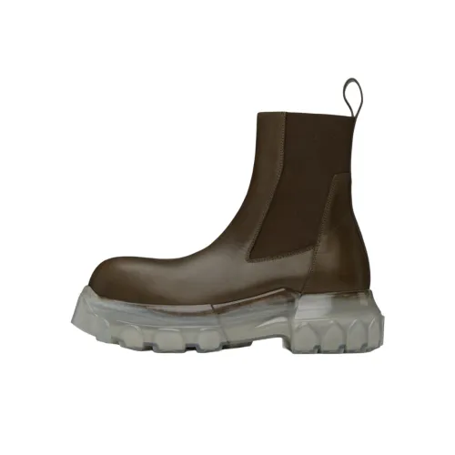 RICK OWENS/RO Short Chelsea Boots Women's Brown