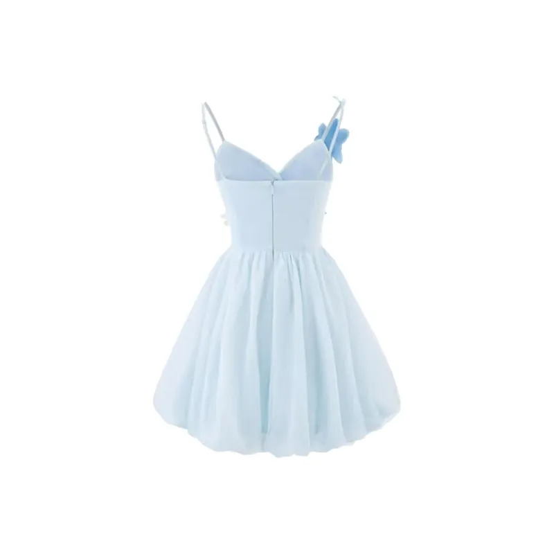 Mu Xiao Xin Slip Dresses Women's Sky Blue-1