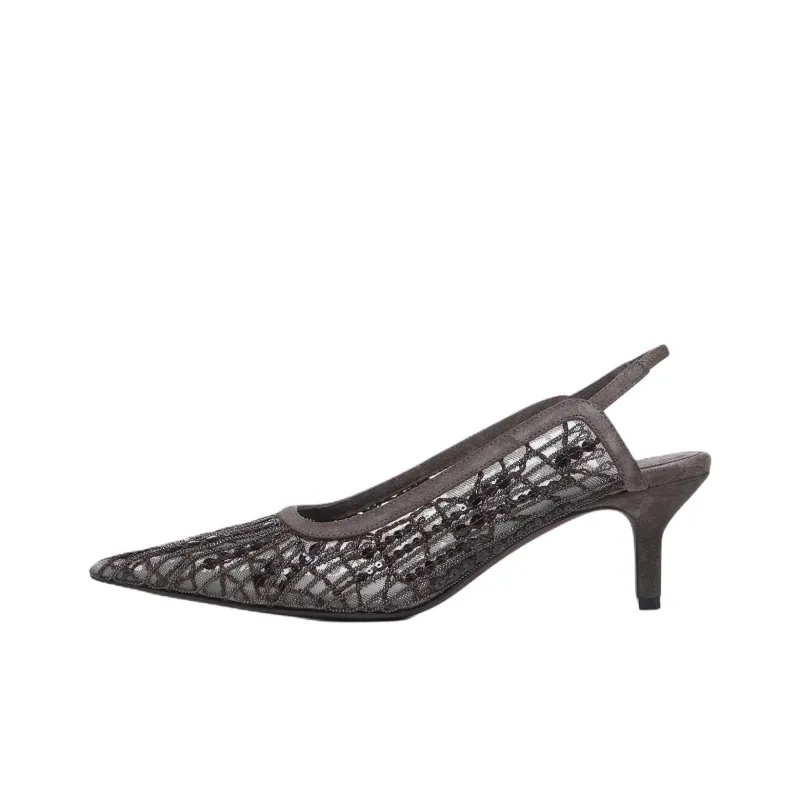 Brunello Cucinelli Slim Heel High Heels Women's Brown-0