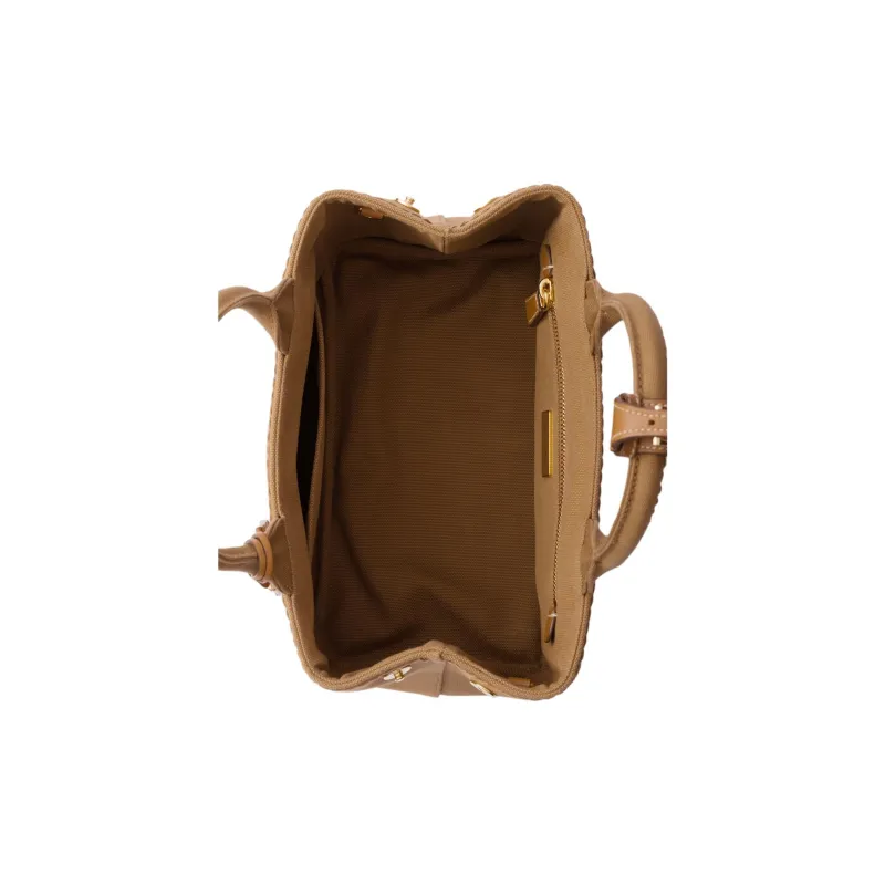 PRADA Cotton Handbag Trumpets Women's Tobacco-3