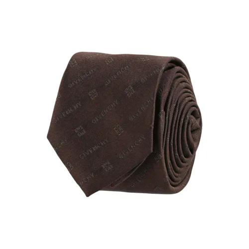 Givenchy Silk Ties Men's Dark Brown
