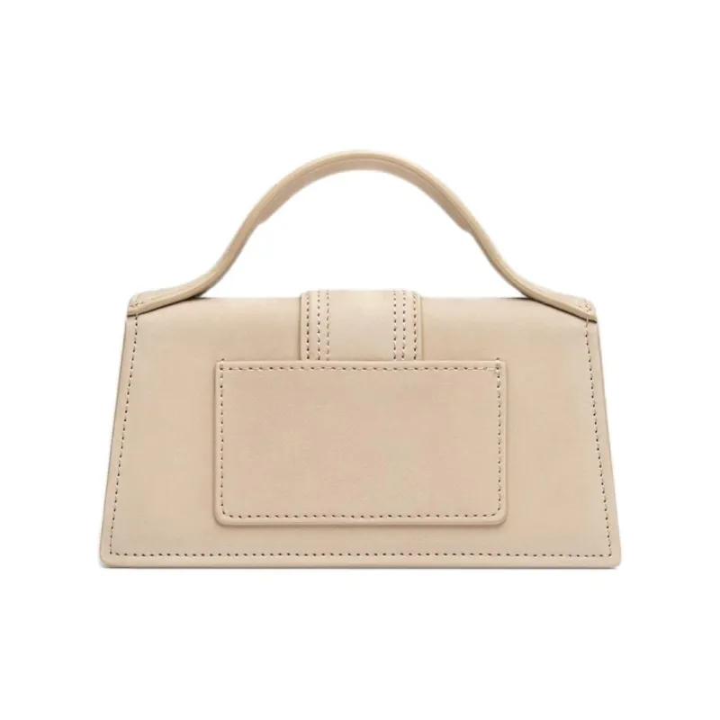 Jacquemus Cow Leather Shoulder Bag, Crossbody Bag, Handbag Mini Women's Dark Beige-2