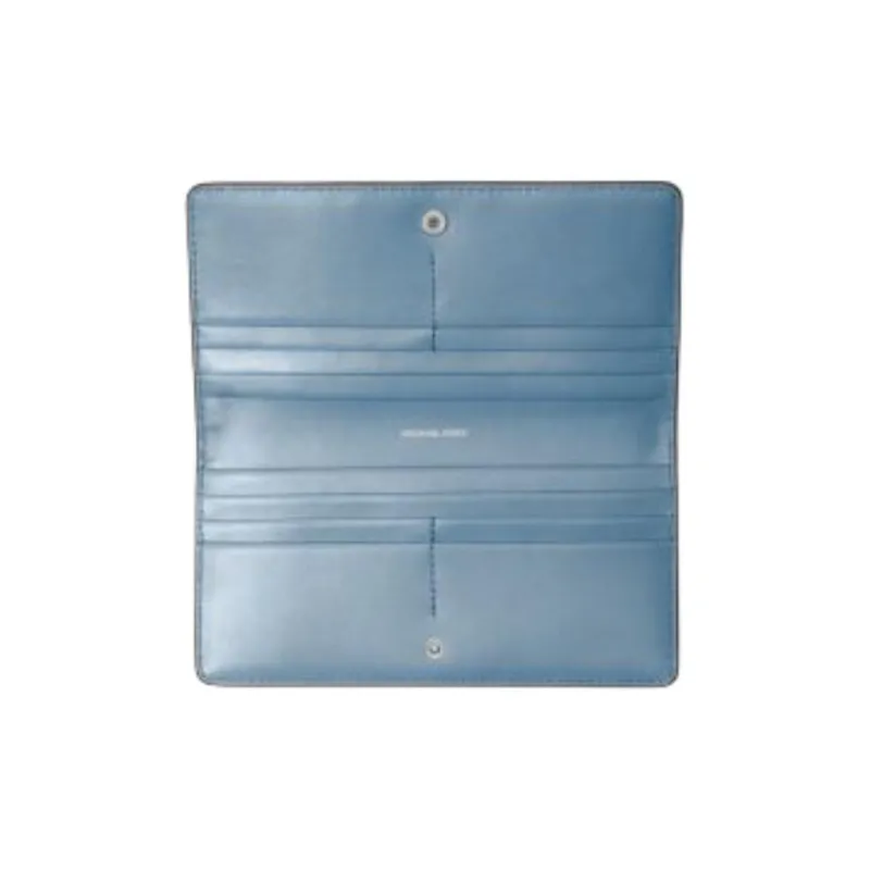 MICHAEL KORS Bryant Leather Wallet Tubas Women's Denim Blue-2