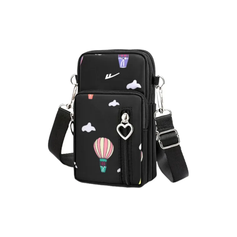 Warrior Nylon Cell Phone Pouch Regular Unisex Black-4