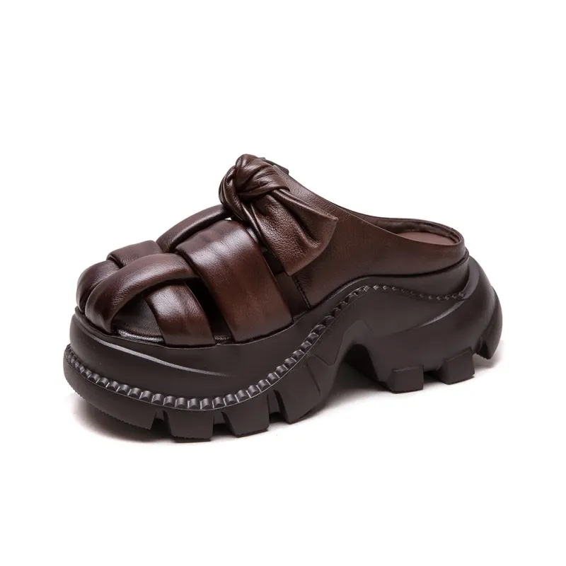 Jay Rubber Sole Woven Abrasion Resistant Closed Toe Slippers Women's-13
