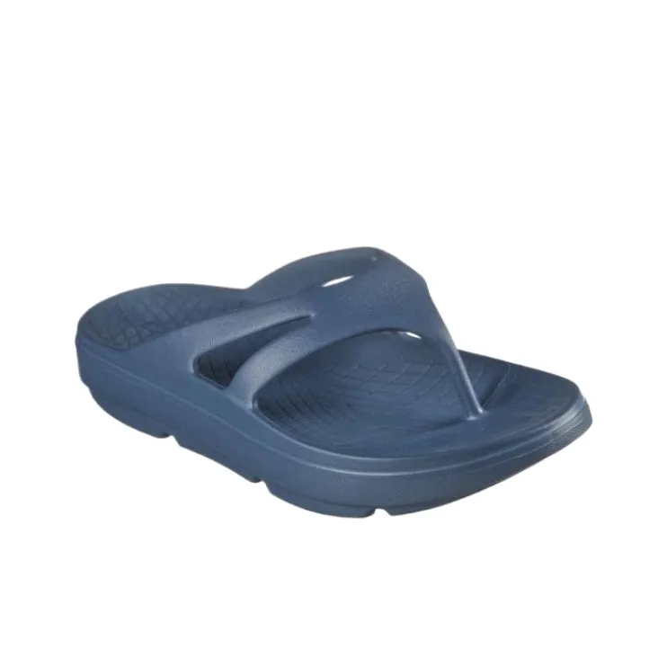 Skechers Recovery Slip Resistant Flip Flops Men's Blue-1
