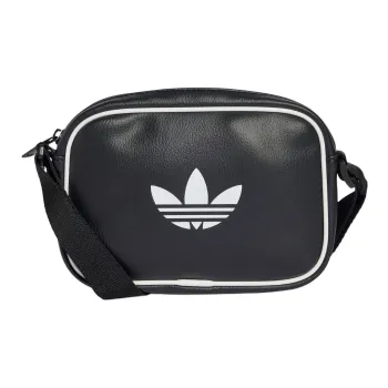 Adidas Originals Polyurethane Shoulder Bag, Crossbody Bag Unisex Black