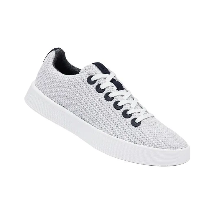 Allbirds Abrasion Resistant Low Top Casual Shoes Men's Polar White Navy Mixed Color-1