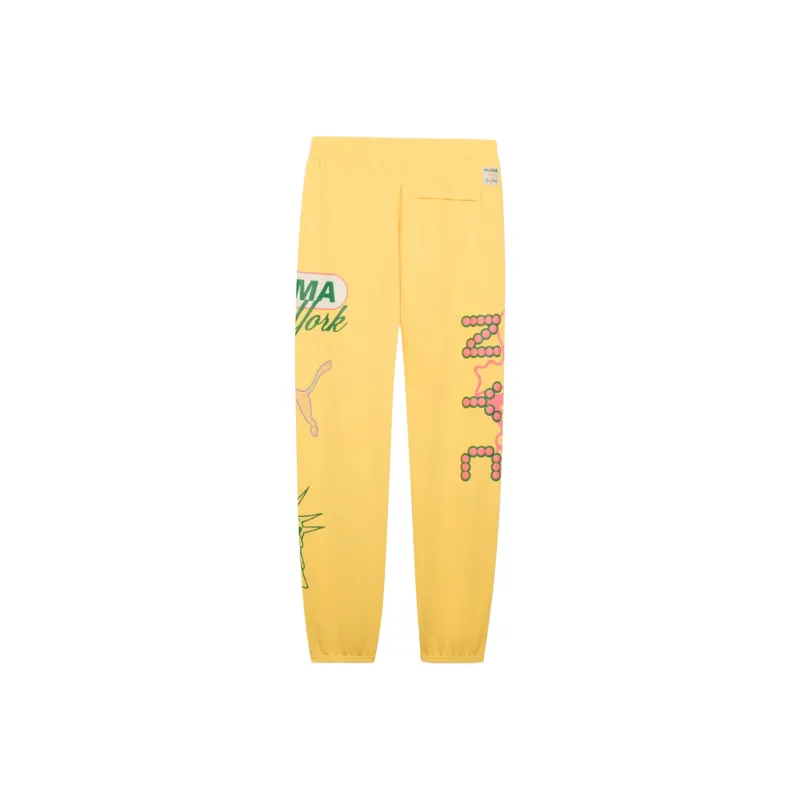PUMA EssentialsNYC Casual Pants Men's Yellow-1