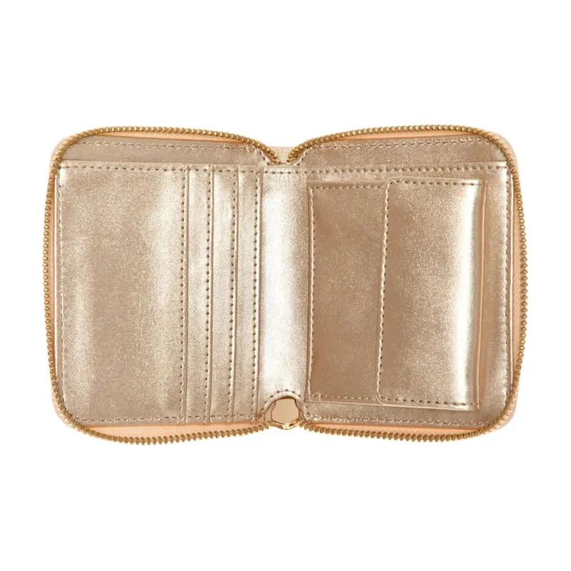 GUESS Smooth Artificial Leather Wallet Small Size Women's Connyk Brandy-2